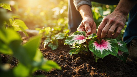 how to grow caladium