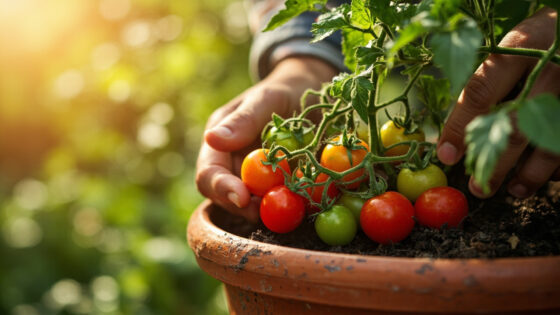 how to grow cherry tomatoes in containers