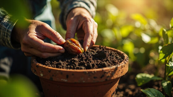 how to grow dates from seed
