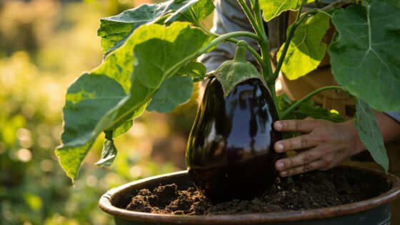 how to grow eggplant in containers