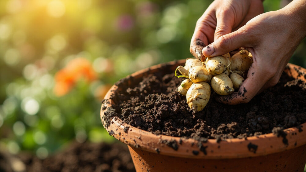 how to grow ginger in containers