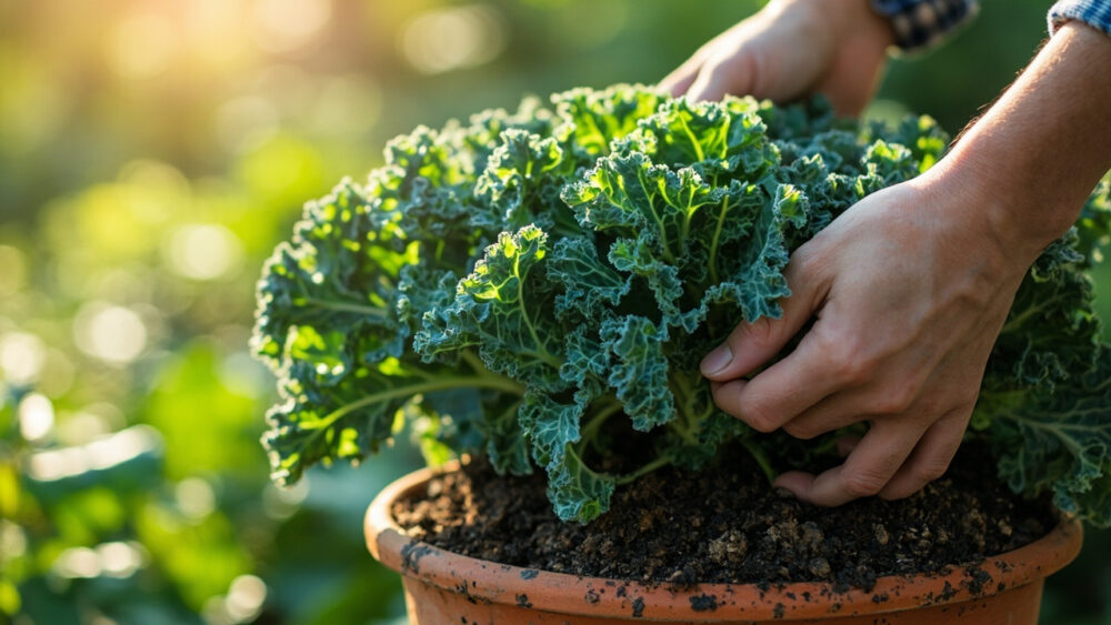 how to grow kale in containers