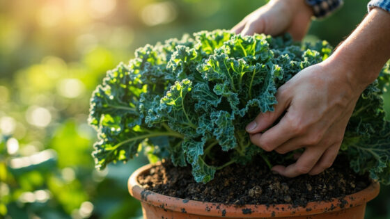 how to grow kale in containers