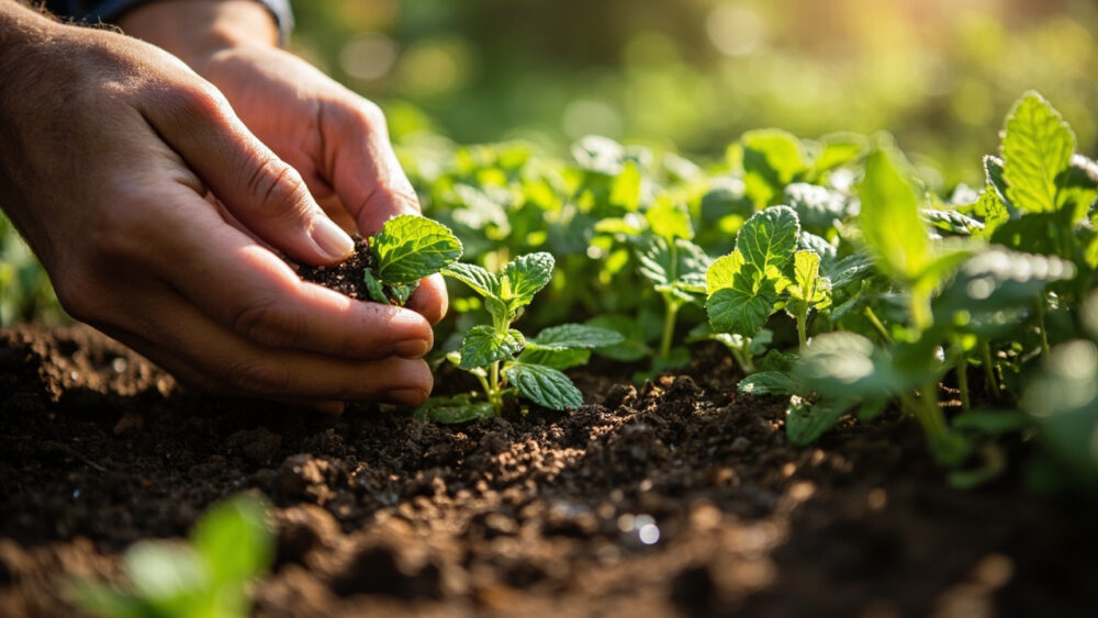 how to grow mint from seed