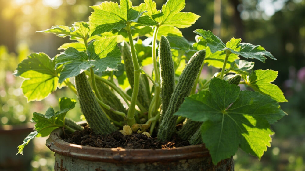 how to grow okra in containers