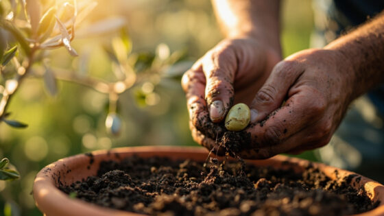 how to grow olives from seed