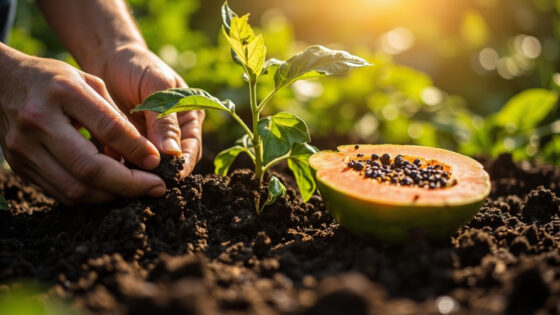 how to grow papayas from seed