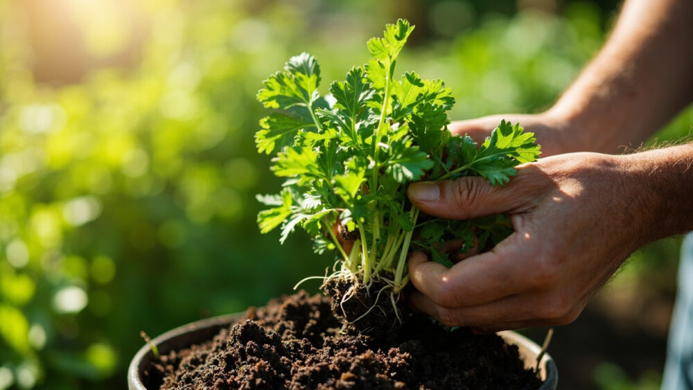 how to grow parsley from cuttings