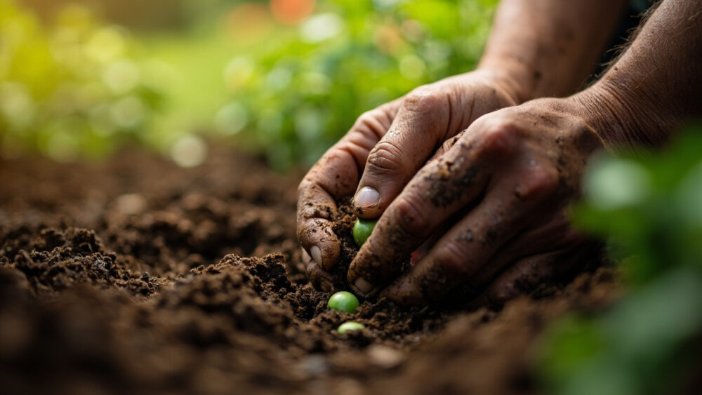 how to grow peas from seed