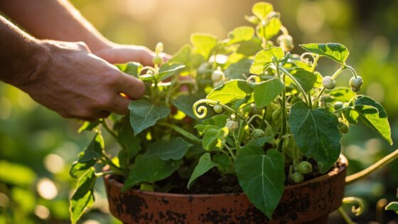 how to grow peas in containers