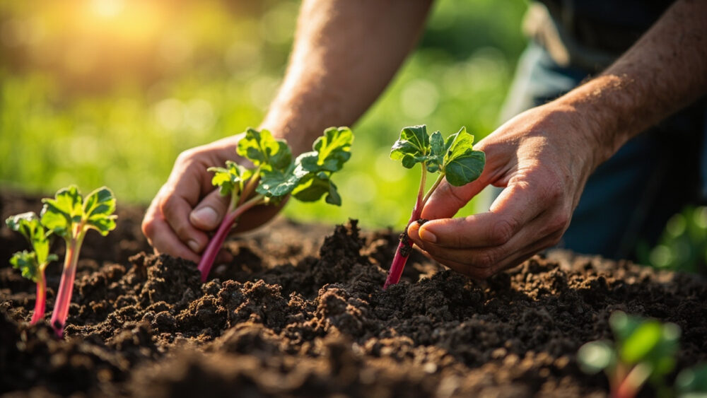 how to grow rhubarb from seed
