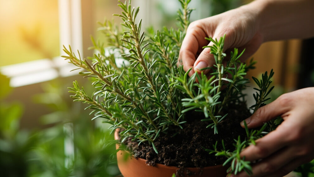 how to grow rosemary indoors