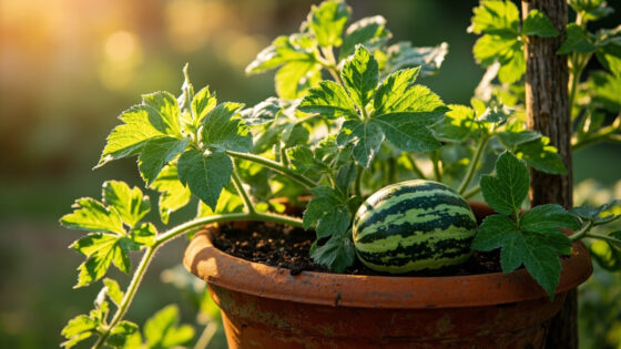how to grow watermelon in pots