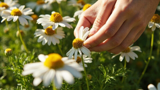 how to harvest chamomile