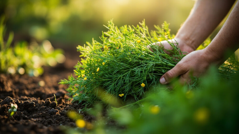 how to harvest dill