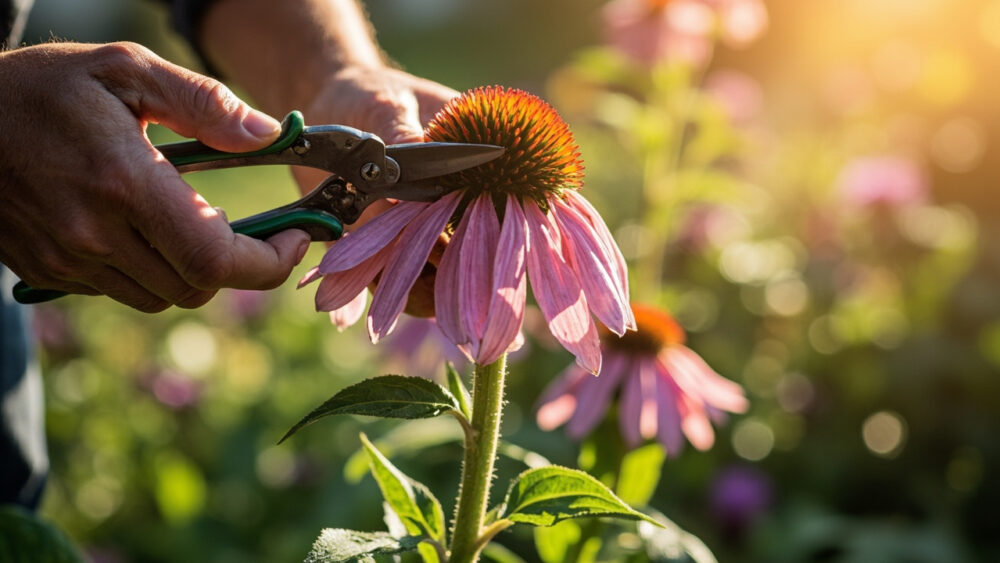 how to harvest echinacea
