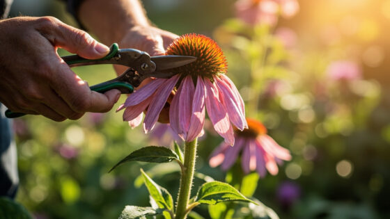 how to harvest echinacea