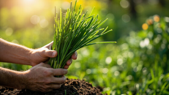 how to harvest garlic chives
