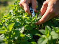 how to harvest peppermint