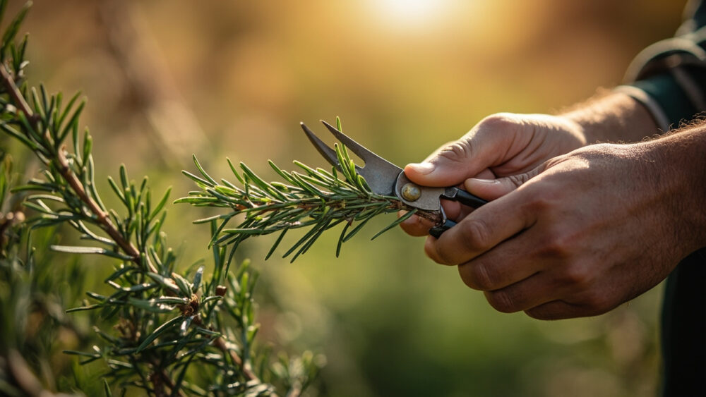 how to harvest rosemary