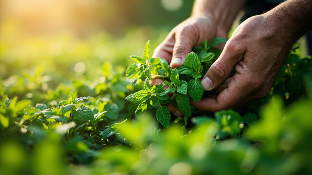 how to harvest spearmint
