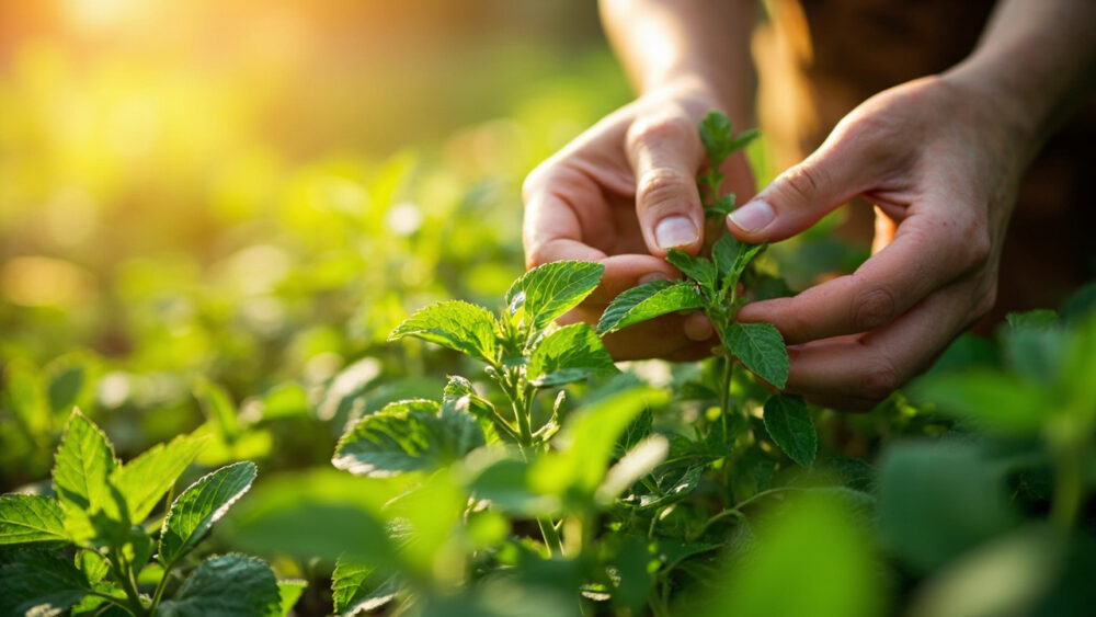 how to harvest stevia
