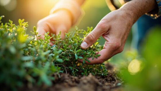 how to harvest thyme