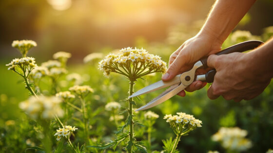 how to harvest yarrow