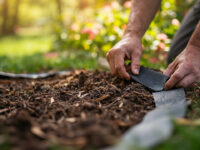 how to install landscape edging