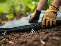 how to lay landscape fabric