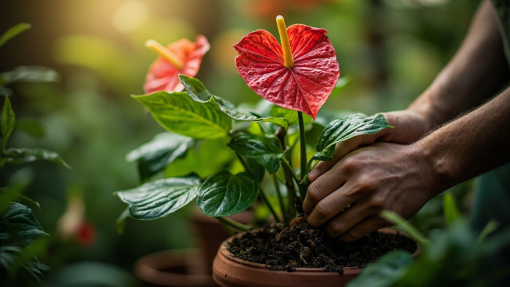 how to make anthurium bloom