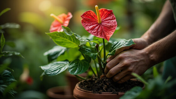 how to make anthurium bloom