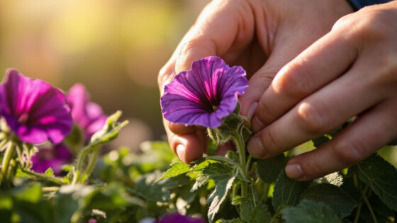 how to make petunias bushy