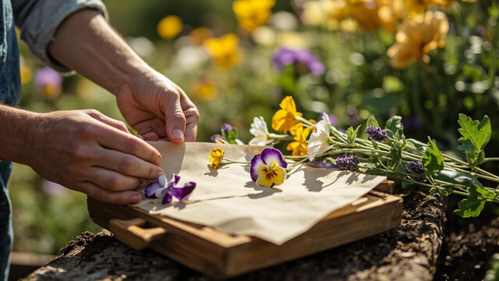 how to press flowers