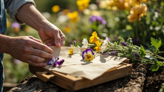 how to press flowers