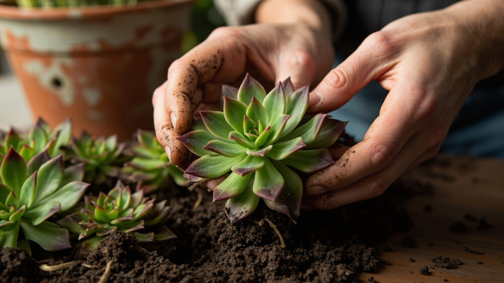 how to propagate hens and chicks