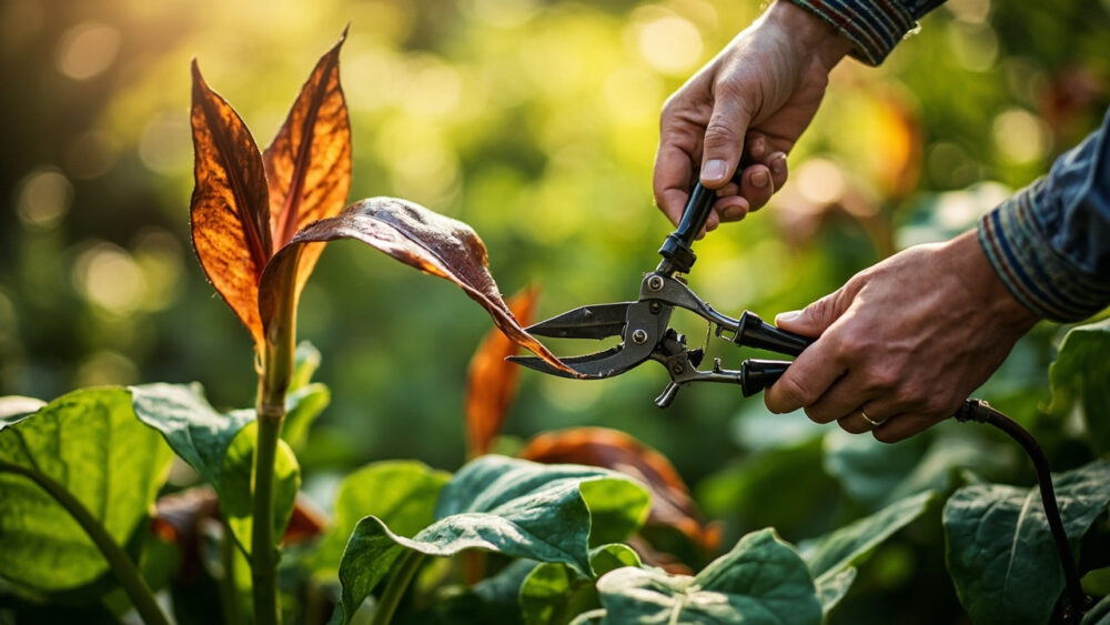 how to prune canna lilies