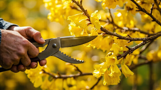 how to prune forsythia