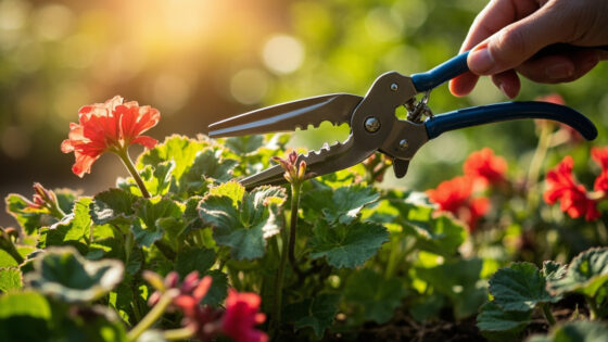 how to prune geraniums