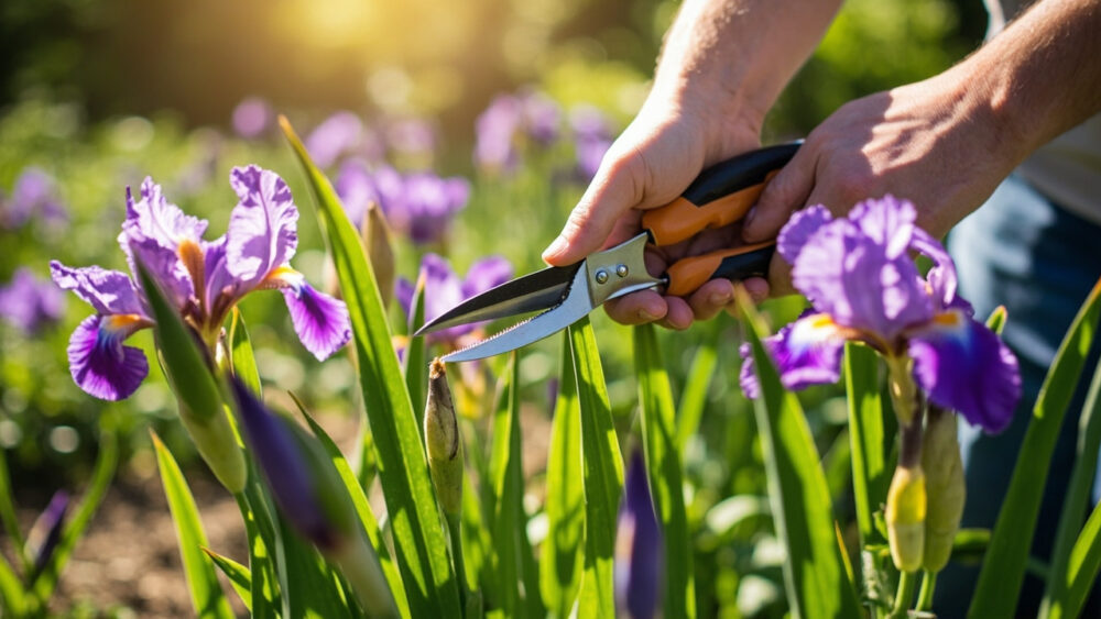 how to prune irises