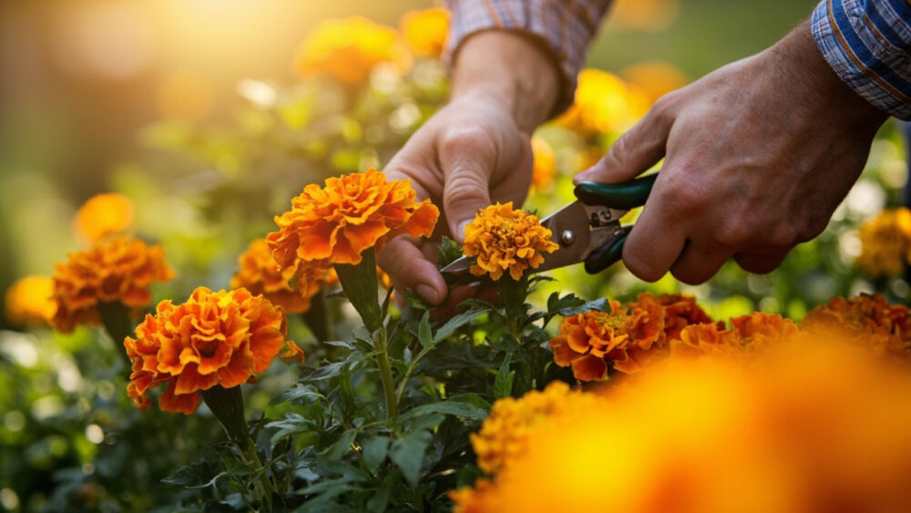 how to prune marigolds