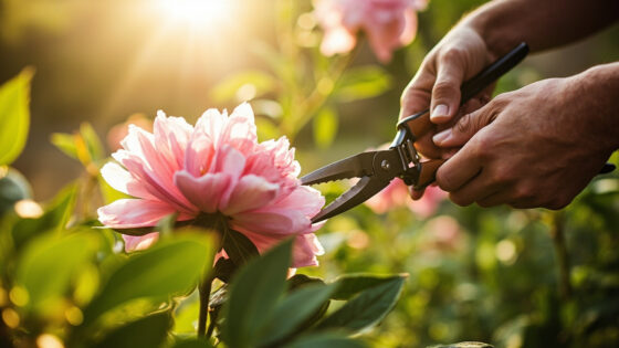 how to prune peonies