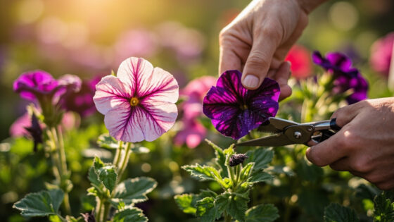 how to prune petunias
