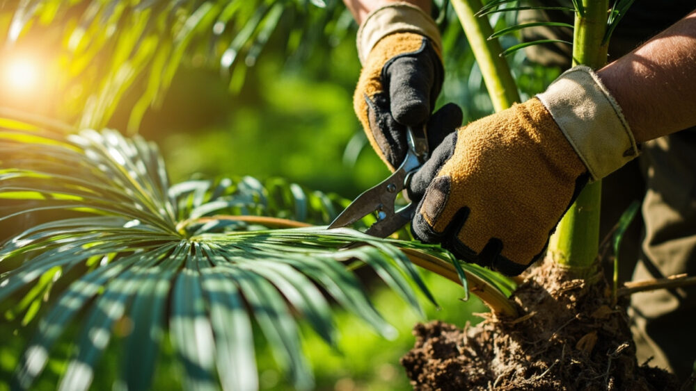 how to prune sago palm