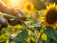 how to prune sunflowers