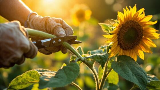 how to prune sunflowers