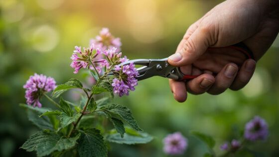 how to prune verbena