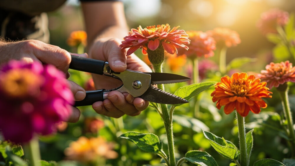 how to prune zinnias