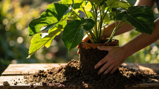 how to repot fiddle leaf fig