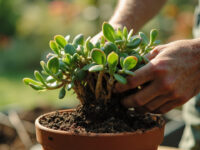 how to repot jade plant